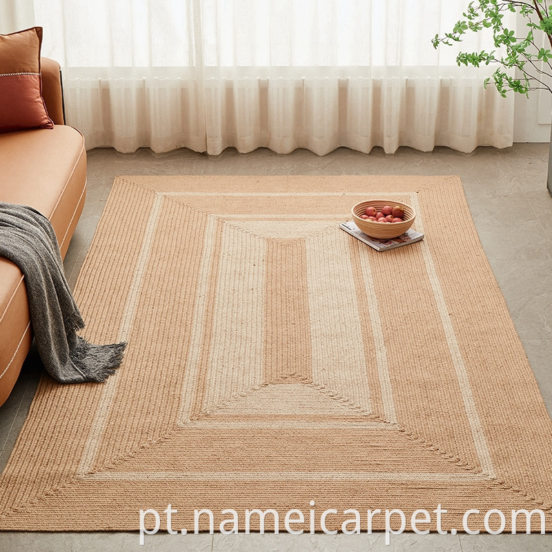 Jute Hemp Braided Wovencarpet Area Rug Floor Mats 23